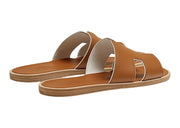 Hermes Izmir Sandal Naturel Blanc Calfskin Leather