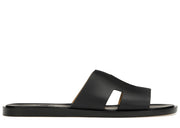 Hermes Izmir Sandal Noir Smooth Calfskin Leather