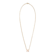 Hermes Mini Pop H Pendant Gold-tone Rose Dragee