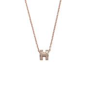Hermes Mini Pop H Pendant Marron Glace