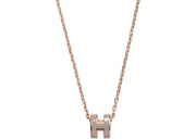 Hermes Mini Pop H Pendant Marron Glace