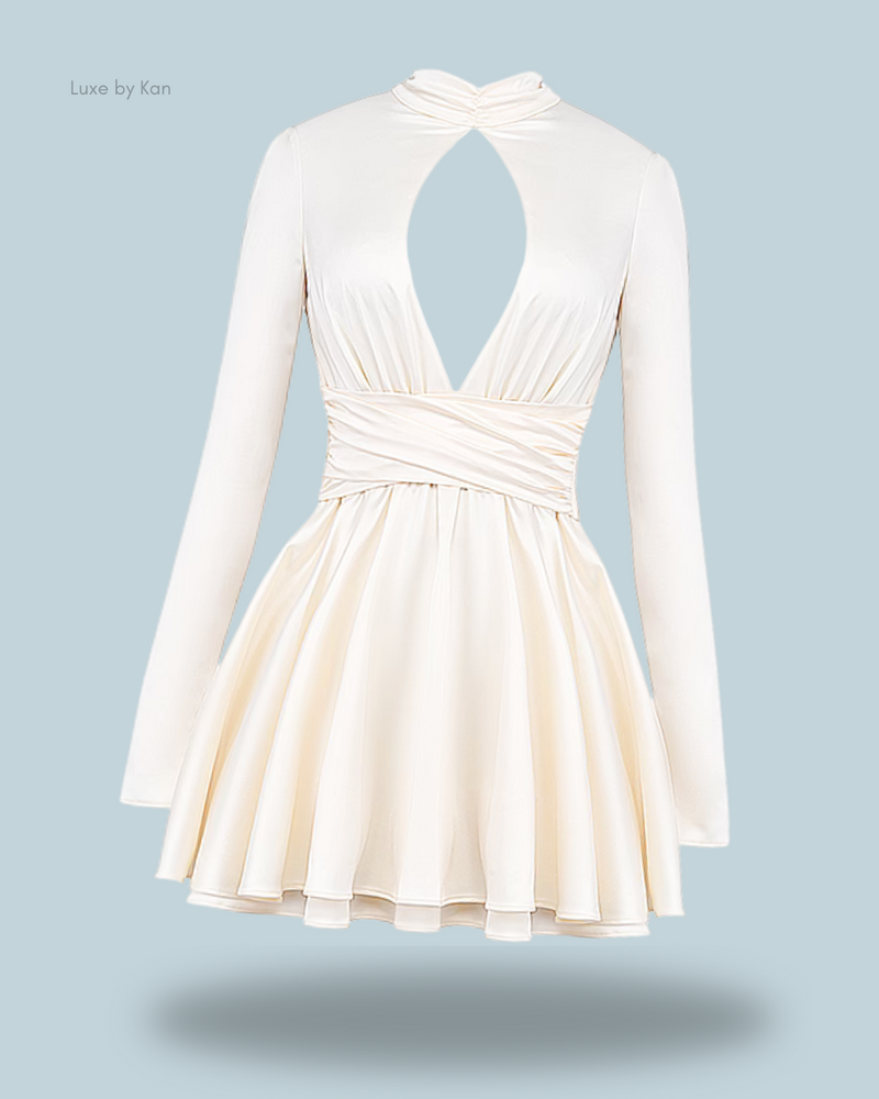 HOUSE OF CB Aryana Ivory Mini Dress
