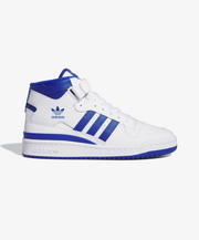 ADIDAS ORIGINALS | FORUM MID { CLOUD WHITE/ROYAL BLUE