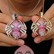 SPIDERMAN ICED OUT PENDANT