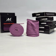 Flat Sneaker Laces- Dark Purple Jordan laces AJ1 Laces Kicks Machine