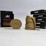 Flat Sneaker Laces- Light Bown Jordan laces AJ1 Laces Kicks Machine