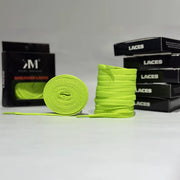 Flat Sneaker Laces- Neon Jordan laces AJ1 Laces Kicks Machine