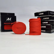 Flat Sneaker Laces- Red Jordan laces AJ1 Laces Kicks Machine