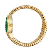 Cerchio Snake Yellow Gold Bottle Green