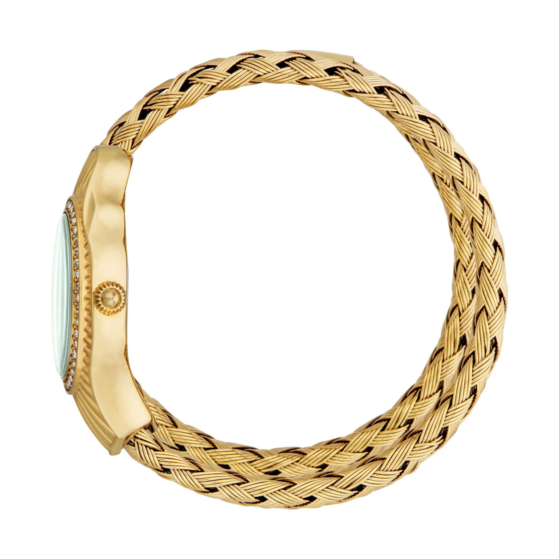 Twined Yellow Gold Green
