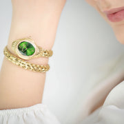 Twined Yellow Gold Green