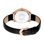 Luna Leather Black RG Silver