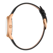 Luna Leather Black RG Silver