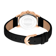 Fiorenza Snake Leather Black RG Silver