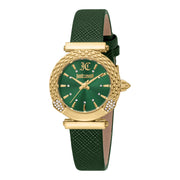 Mistero Snake Leather Yellow Gold Green