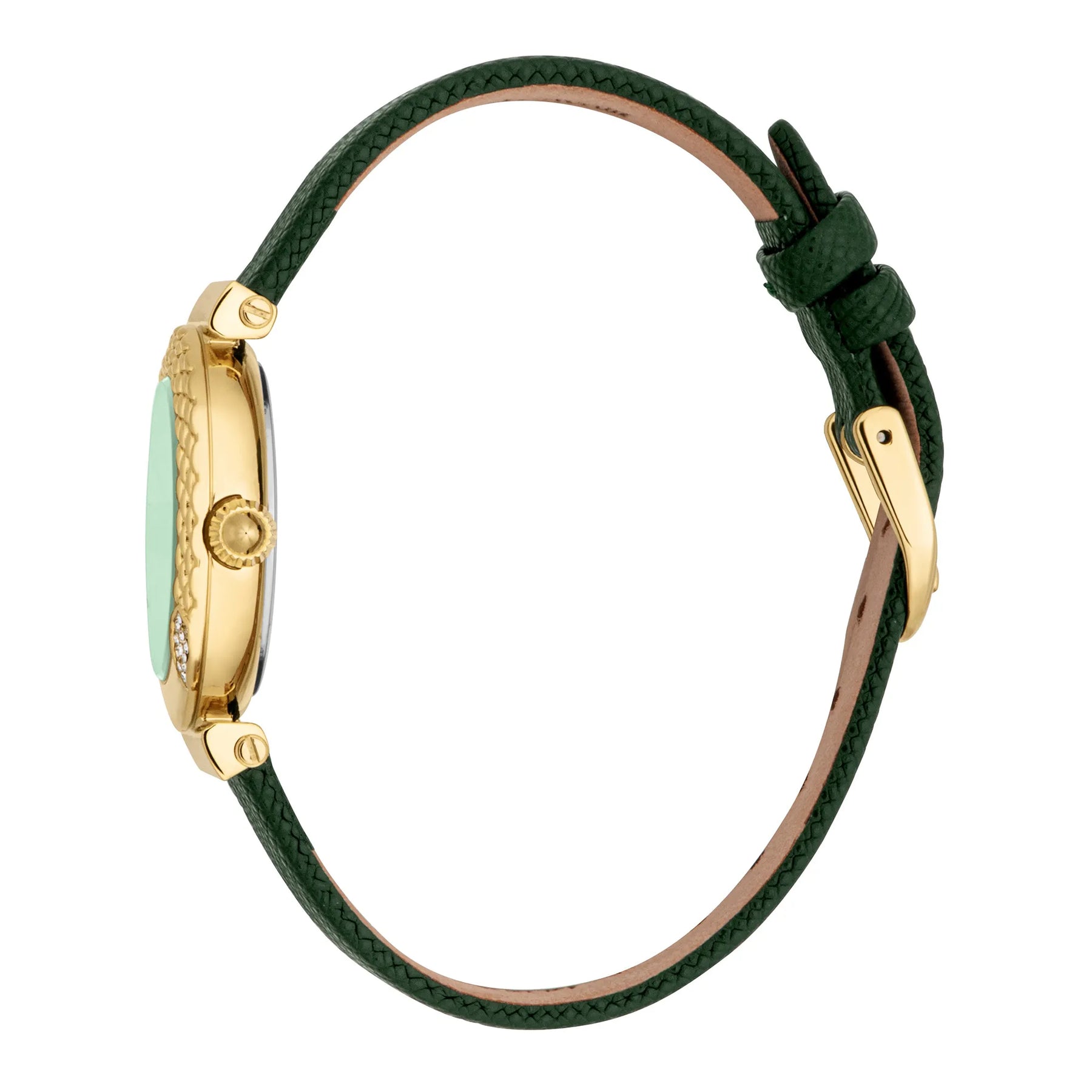 Mistero Snake Leather Yellow Gold Green