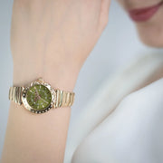 Stella Snake Rose Gold Green