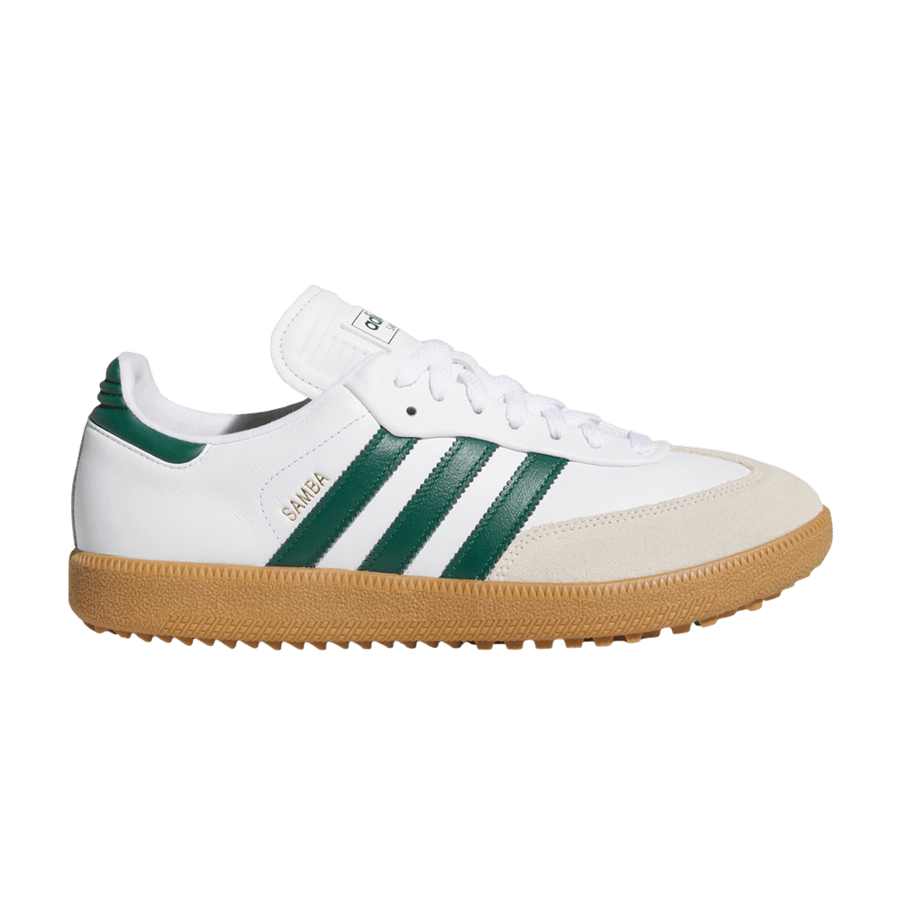 Samba Spikeless Golf White Collegiate Green Gum