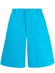 Jacquemus Cotton Cargo Shorts Blue