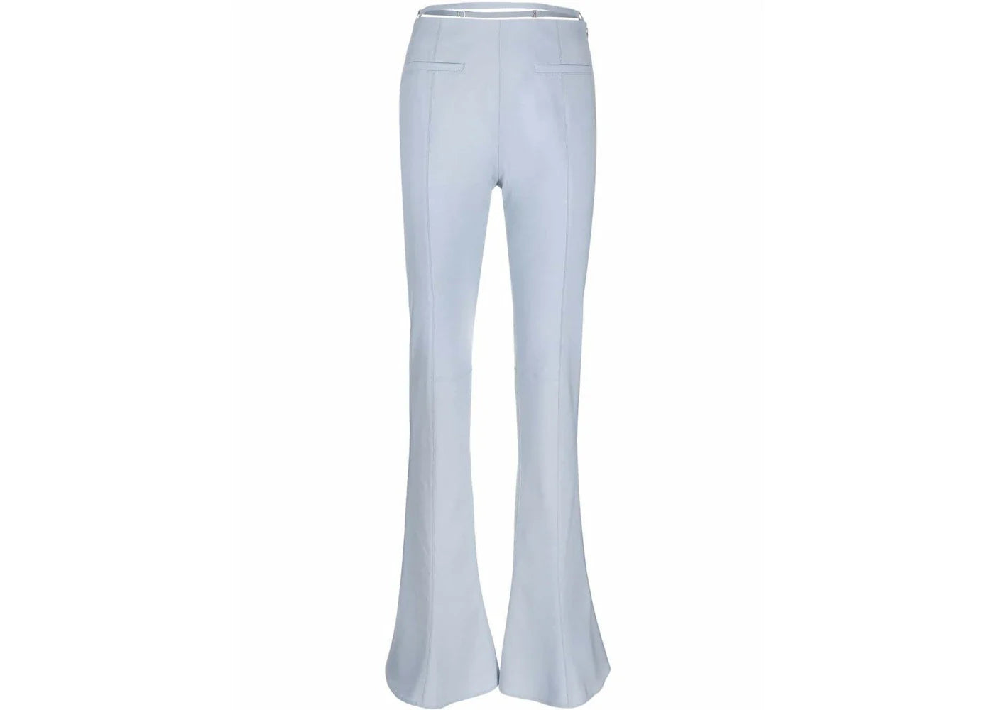 Jacquemus Jacquemus Wool-Blend Flared Trousers Trousers Blue