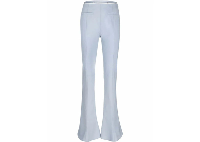 Jacquemus Jacquemus Wool-Blend Flared Trousers Trousers Blue