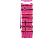 Jacquemus La Jupe Maille Concha Asymmetric Striped Skirt Dark Pink