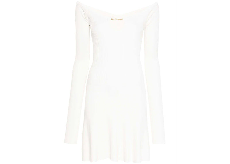 Jacquemus La Mini Robe Pralu Dress Off White