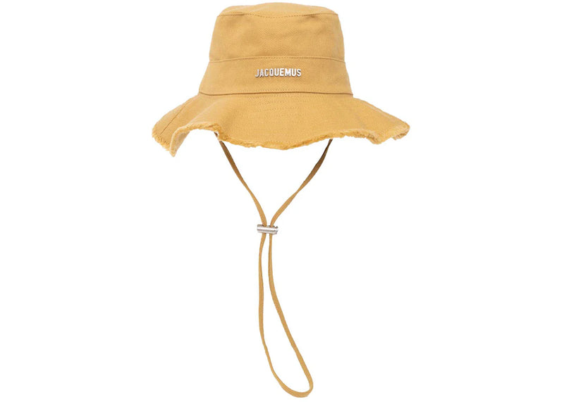 Jacquemus Le Bob Artichaut Frayed Expedition Hat Beige