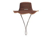 Jacquemus Le Bob Artichaut Frayed Expedition Hat Brown