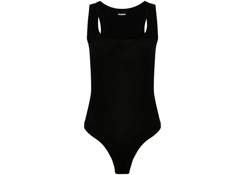 Jacquemus Le Body Gros Grain Bodysuit Black