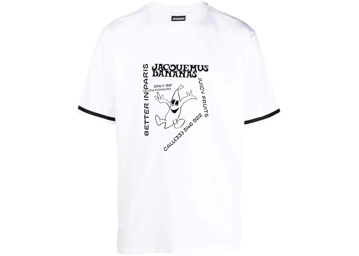 Jacquemus Le T-Shirt Banana White