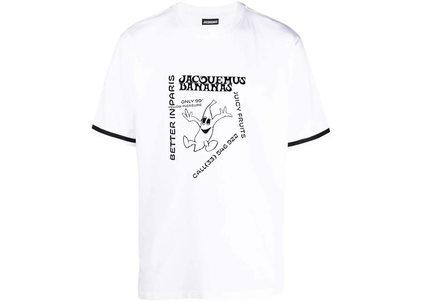 Jacquemus Le T-Shirt Banana White