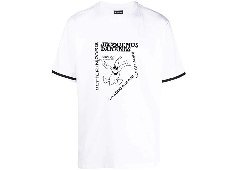 Jacquemus Le T-Shirt Banana White