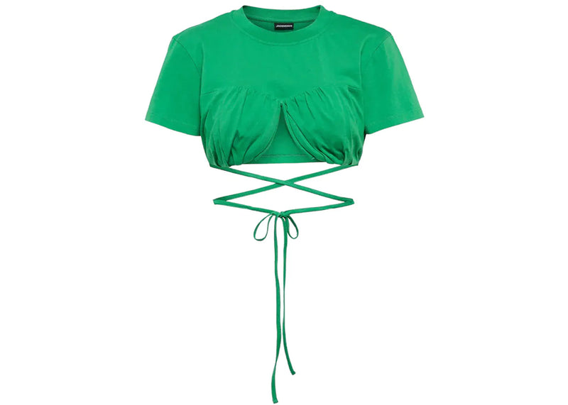 Jacquemus Le T-Shirt Baci Top Green