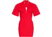 Jacquemus x Nike Shorts-Sleeved T-Shirt Dress (Asia Sizing) Dark Red