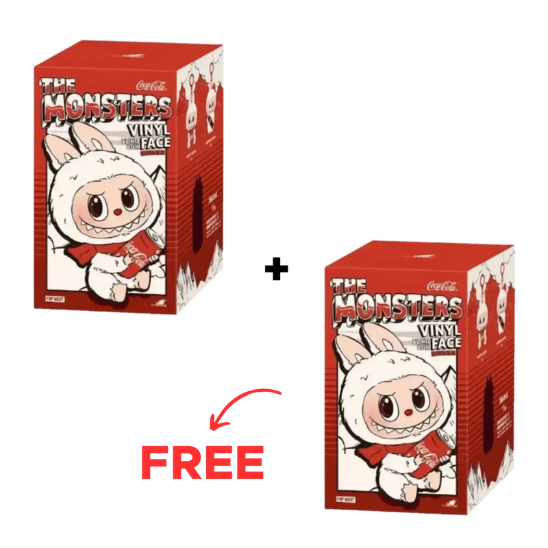 BUY 1 GET 1 FREE - Pop Mart Labubu The Monsters Coca Cola Series Vinyl Face Single Blind Box