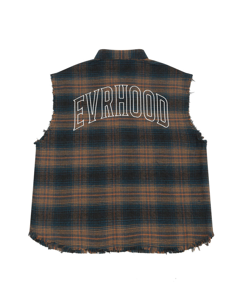 Shredded Checks - Midnight Indigo