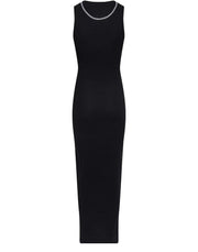 LOEWE Anagram Cotton Tank Dress Black