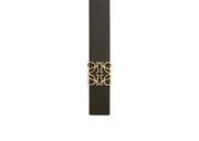 LOEWE Reversible Anagram Belt In Smooth Calfskin Tan/Black/Gold