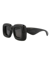 LOEWE Square-Frame Injection Sunglasses Black Black Smoke (LW40098I-41-01A)