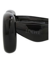 LOEWE Square-Frame Injection Sunglasses Black Black Smoke (LW40098I-41-01A)
