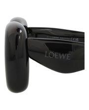 LOEWE Square-Frame Injection Sunglasses Black Black Smoke (LW40098I-41-01A)