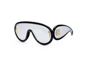 LOEWE Wave Mask Sunglasses (INTL. FIT) Black