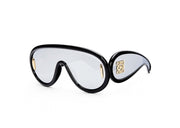 LOEWE Wave Mask Sunglasses (INTL. FIT) Black