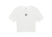 LOEWE Women's Cotton Cropped Top White