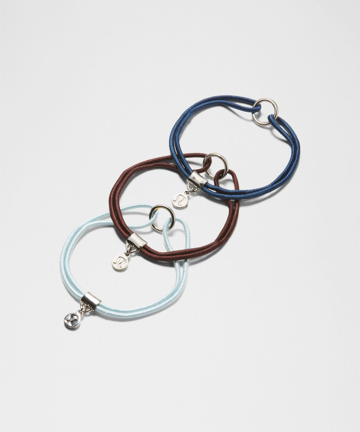 Lululemon Logo Charm Hair Ties *3 Pack