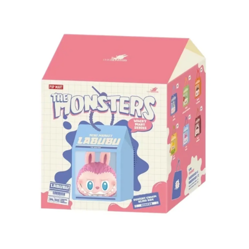 Pop Mart Labubu The Monsters Wacky Mart Series Squishy Charm Single Blind Box