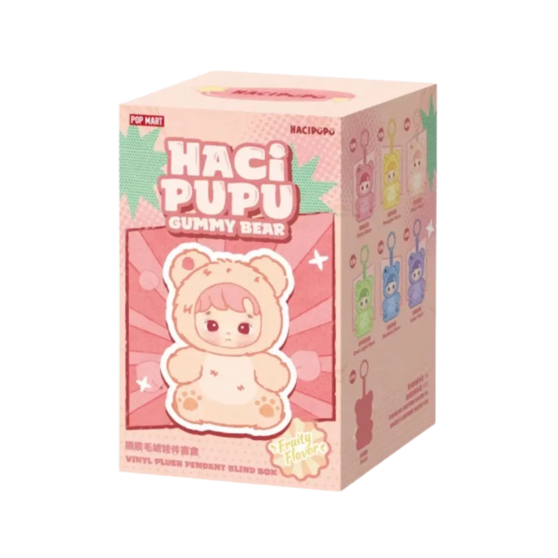 Pop Mart HACIPUPU Gummy Bear Series Vinyl Plush Pendant Single Blind Box