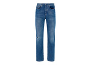 LOEWE Washed Denim Jeans Indigo Blue