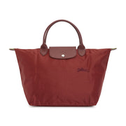 Longchamp Le Pliage Green M Tote Bag Wine
